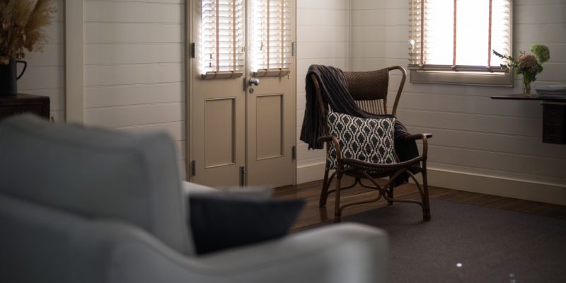 Add privacy and style to your movie room with window treatments