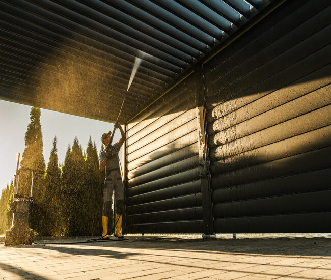 Cleaning aluminium slats