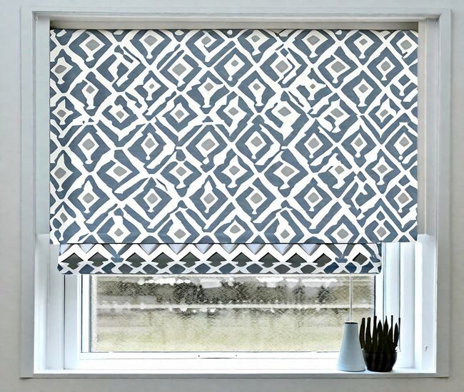 Geometric roman shades