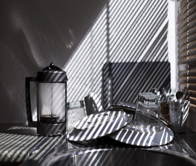 Light leaks around edges of window blinds