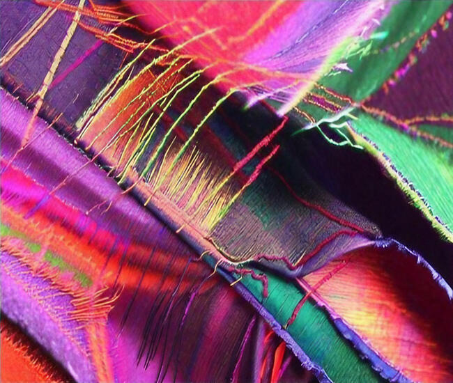 Tattered edges on fabric