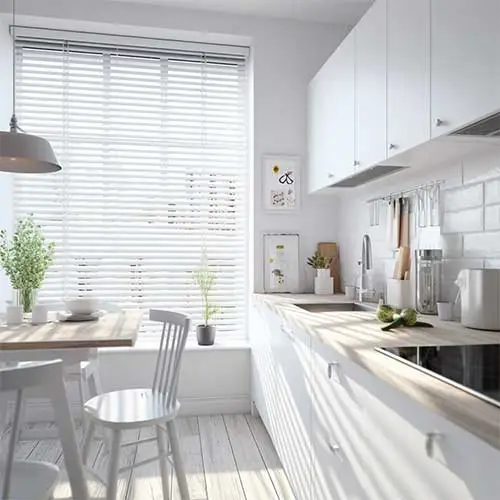 Essential 1 inch Cordless Privacy Mini Blinds