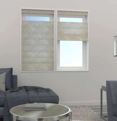 Plain Classic Top Down Bottom Up Roman Shade - Elite 