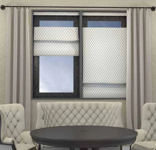 Flat Fold Top Down Bottom Up Roman Shade - Elite Plus 