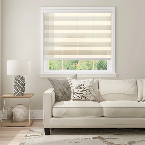 Cordless Zebra Blinds Beige