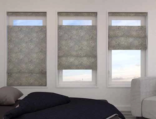  Flat Fold Top Down Bottom Up Roman Shade - Elegance