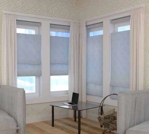  Flat Fold Top Down Bottom Up Roman Shade - Exquisite