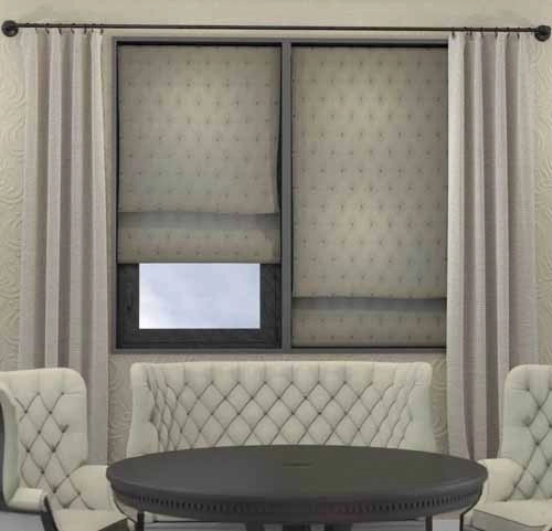 Flat Fold Roman Shades - Elite Plus 