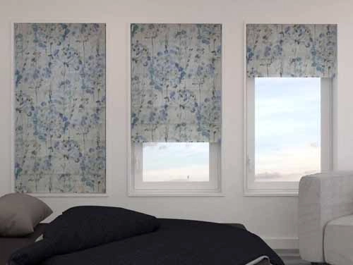  Front Slat Roman Shades - Elegance