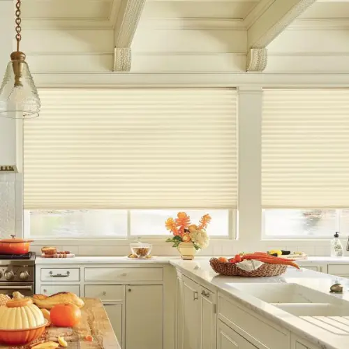 Double Cellular Light Filtering Shades Kitchen