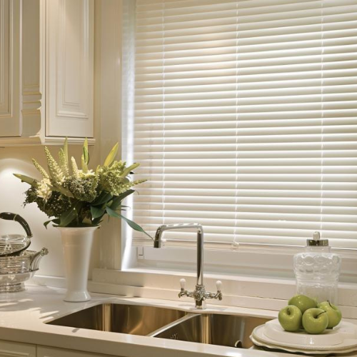 Cordless Mini Blinds Elite - Cheap Mini Blinds in Kitchen