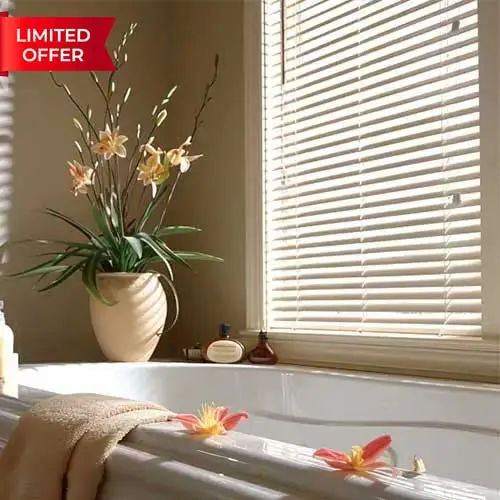 Essential 1 inch Cordless Privacy Mini Blinds