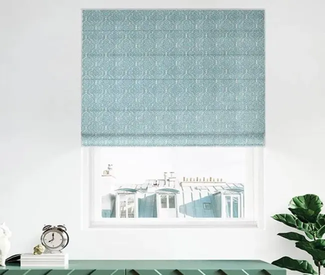 Motorized roman shades