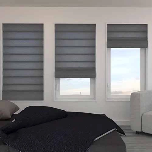  Plain Pleated Roman Shade - Elegance
