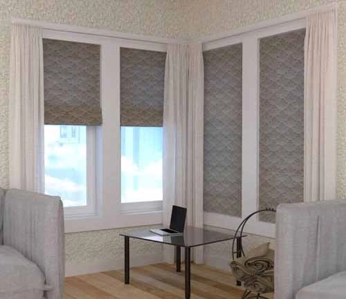 Plain Fold Classic Pleated Roman Shades