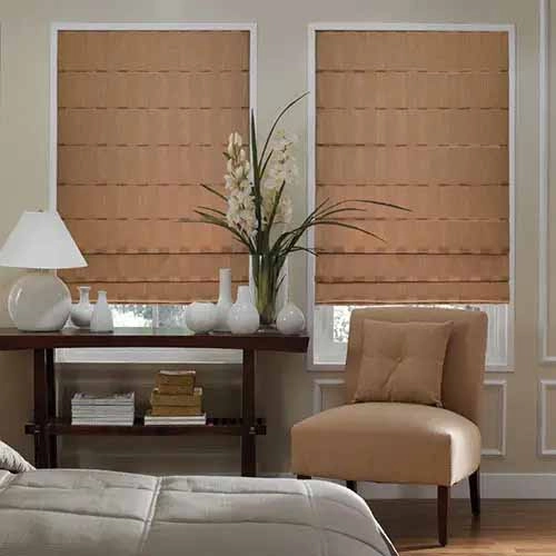 Plain Pleated Roman Shade - Exquisite