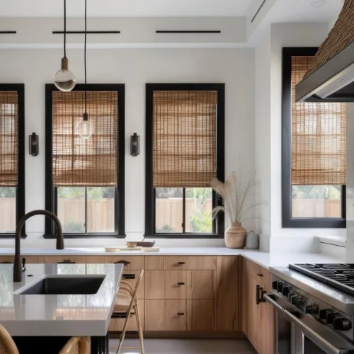 Cordless Woven Wood Bamboo Shades Exquisite