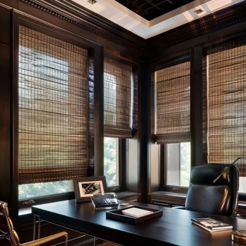Cordless Woven Wood Bamboo Shades Exquisite