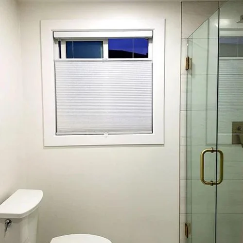 Top Down Bottom Up Shades in a Bathroom