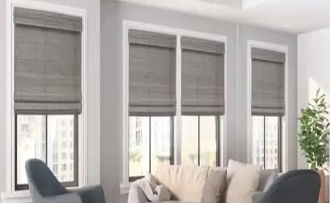Woven wood bamboo shades